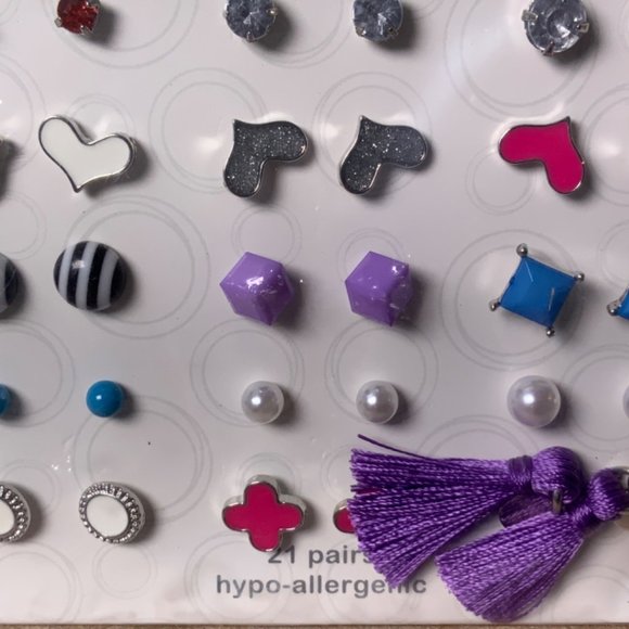 Wonder Nation Post Stud Earring 21 Pairs Sealed - Picture 3 of 7